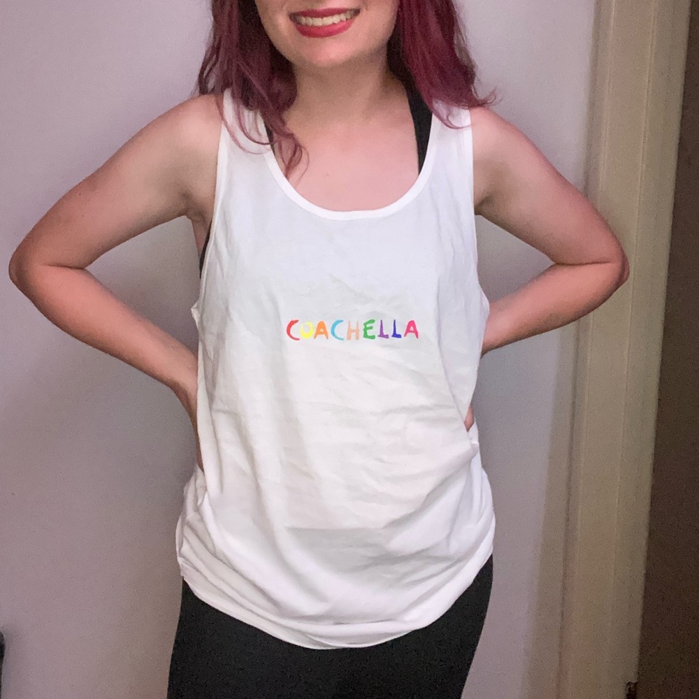 White 2019 Coachella Tank